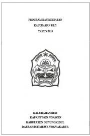 Daftar Kegiatan Kalurahan Beji Tahun 2026